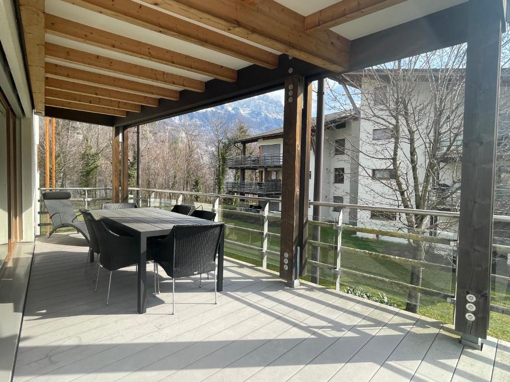 Balkón nebo terasa v ubytování Wunderschöne Wohnung am See mit Sauna & Whirlpool
