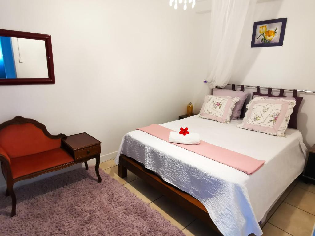 Postel nebo postele na pokoji v ubytování Le clos de may