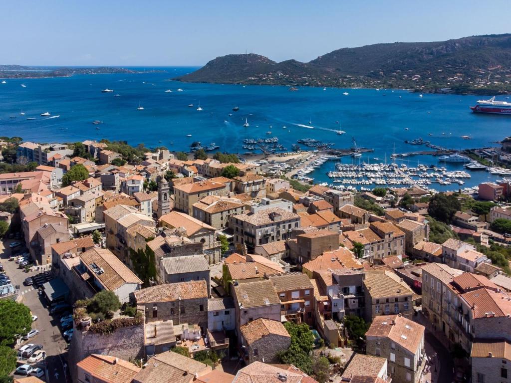 an aerial view of the city of dubrovnik in croatia at Apartment Stanatura-4 by Interhome in Porto-Vecchio