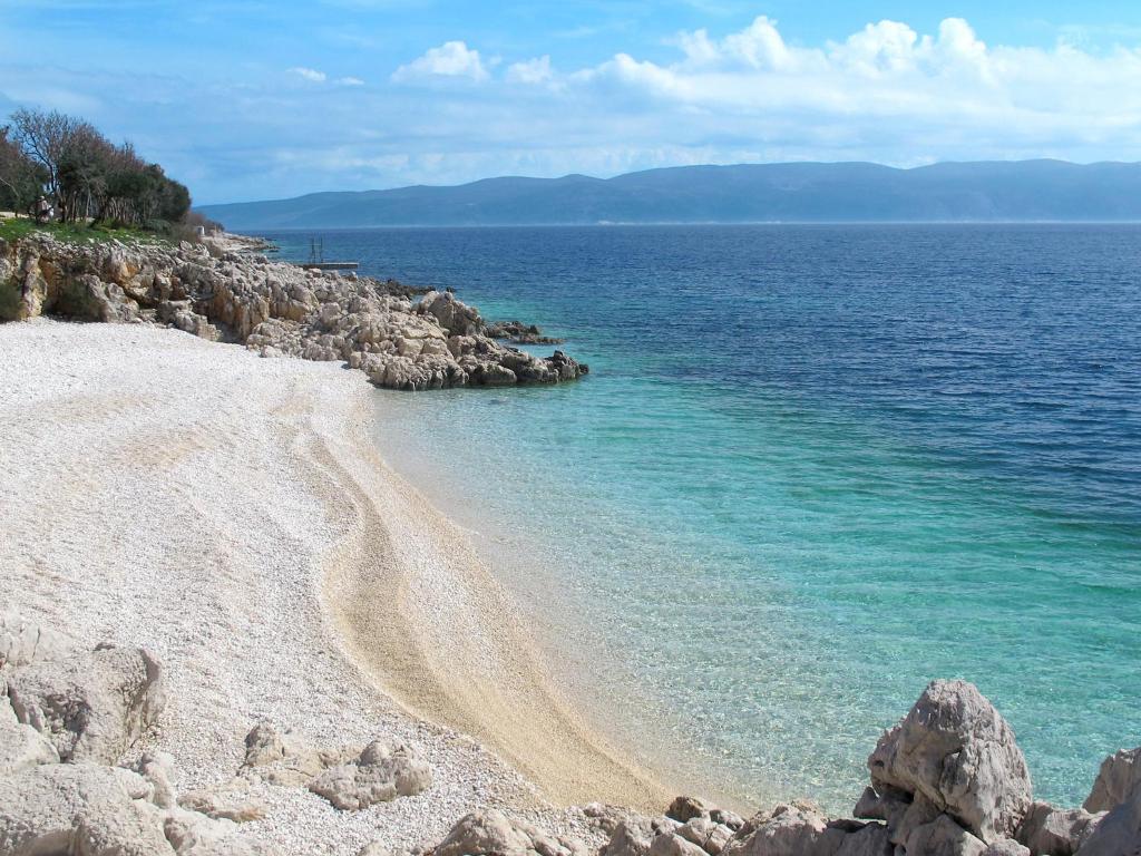 Uma praia perto da casa de temporada