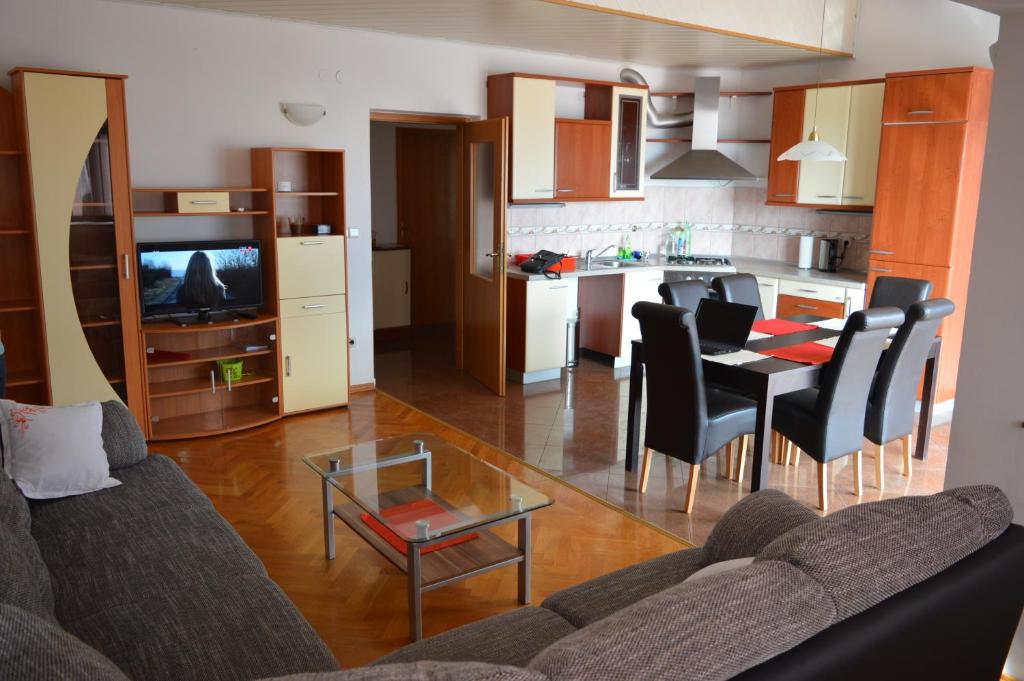 Kuchyň nebo kuchyňský kout v ubytování Apartment Nevena