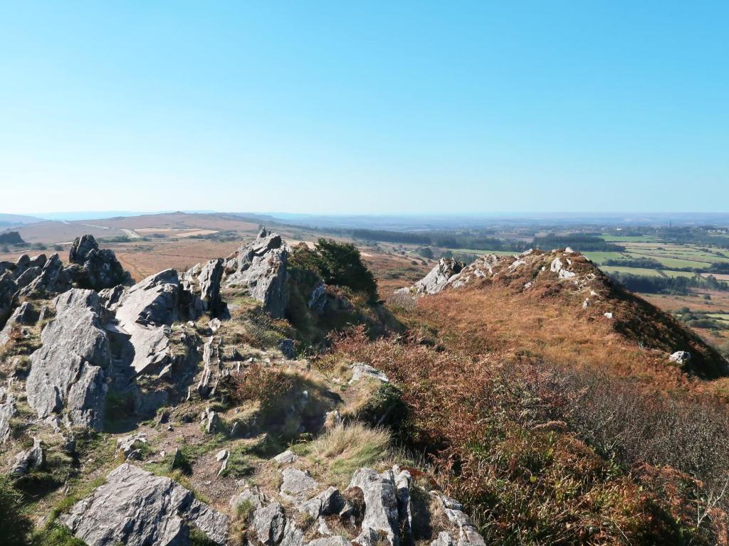 a view from the top of a mountain at Holiday Home Blaue Hortensie - SZN100 by Interhome in Sizun