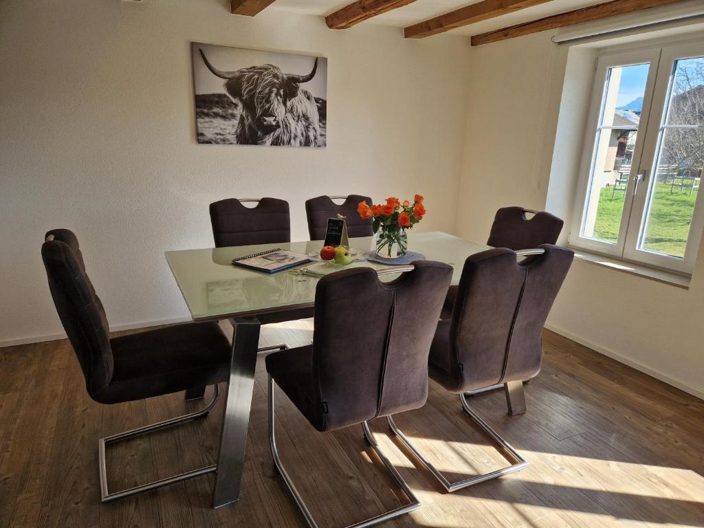 Posezení v ubytování Ferienhaus Kluser