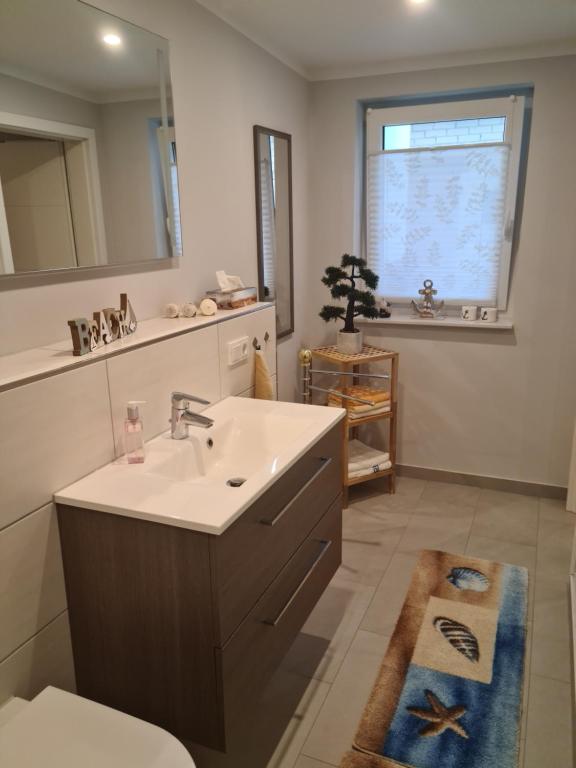 Koupelna v ubytování Ferienappartement Ückeritz Usedom