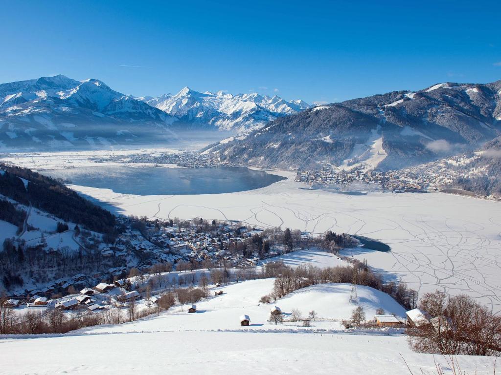 a view of a ski resort in the snow at Apartment Das Georgen- Schmitten by Interhome in Fürstau