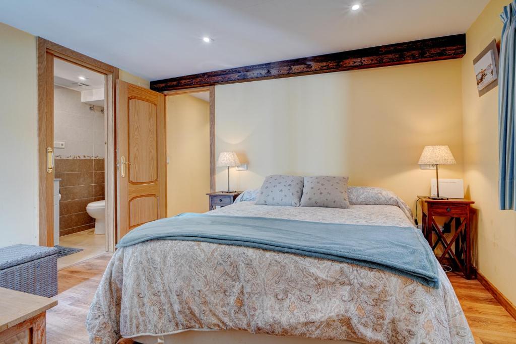 Postel nebo postele na pokoji v ubytování Maravilloso apartamento, Hondarribia, Terraza, 4Pax