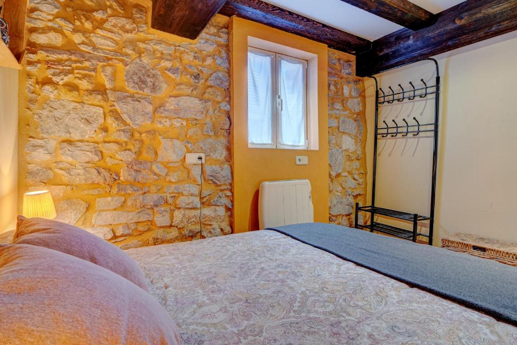 Postel nebo postele na pokoji v ubytování Maravilloso apartamento, Hondarribia, Terraza, 4Pax