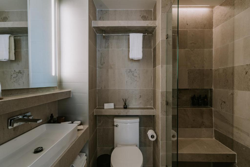 Koupelna v ubytování Hotel Sureño Yucatan