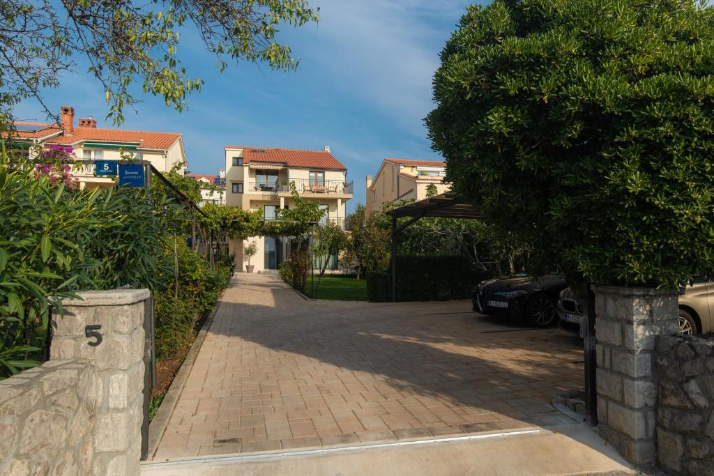 Zahrada ubytování Apartments Morozin