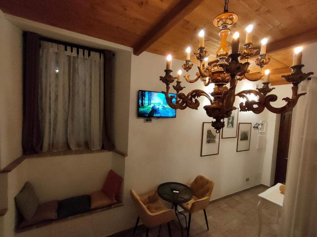TV a/nebo společenská místnost v ubytování Dal Podestà