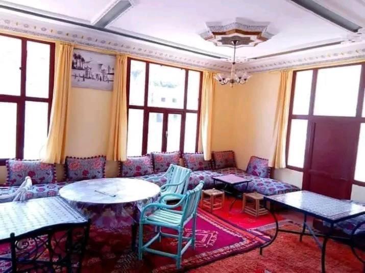 Posezení v ubytování Burj toubkal