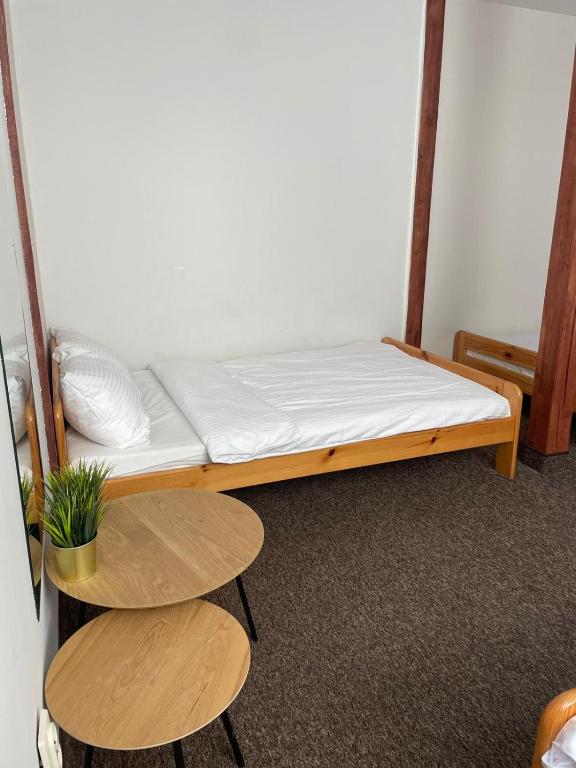 Postel nebo postele na pokoji v ubytování Victoria