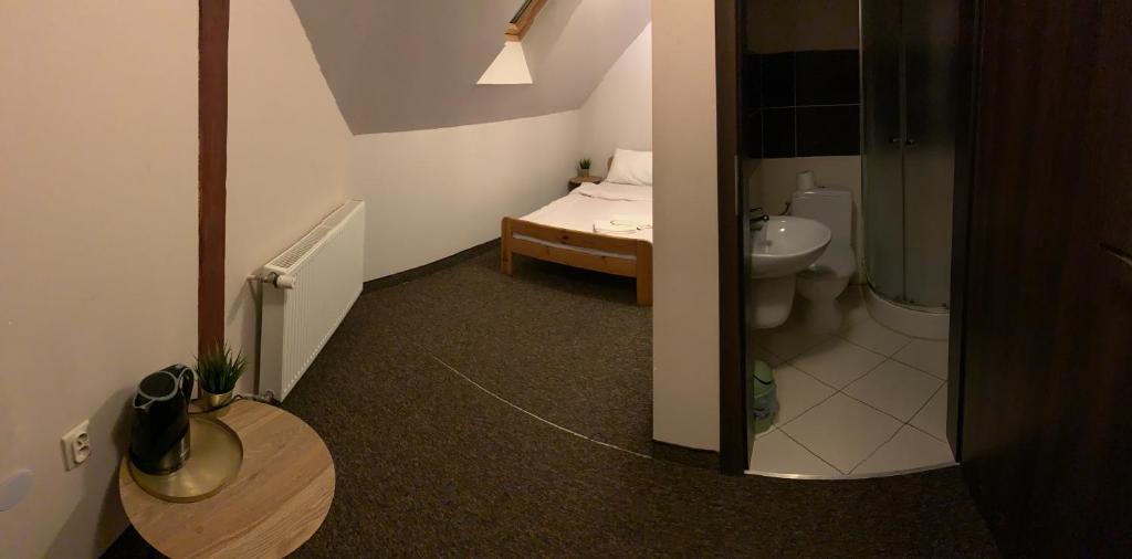 Koupelna v ubytování Victoria