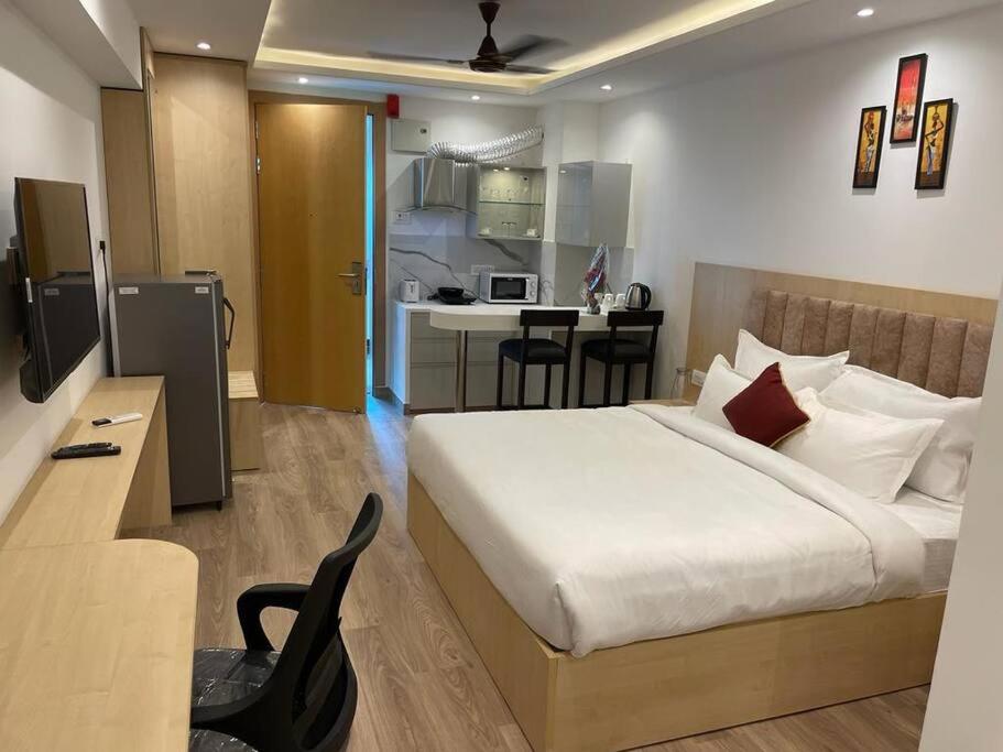 Et tv og/eller underholdning på 1 bedroom self catring apartment