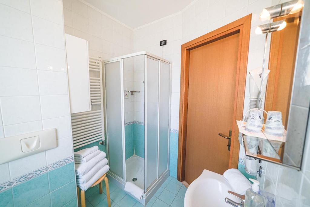 Koupelna v ubytování Hotel Sole