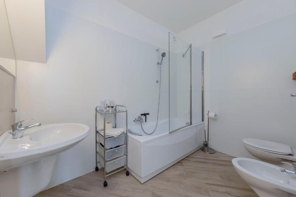 Koupelna v ubytování Casa Brambilla