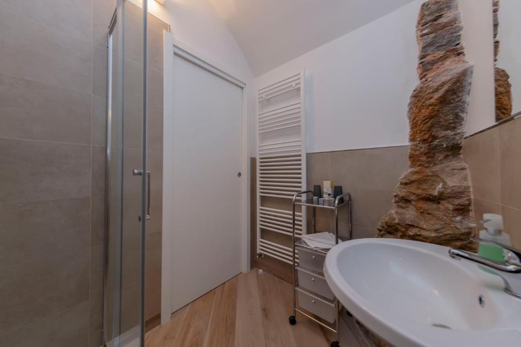 Koupelna v ubytování Casa Brambilla