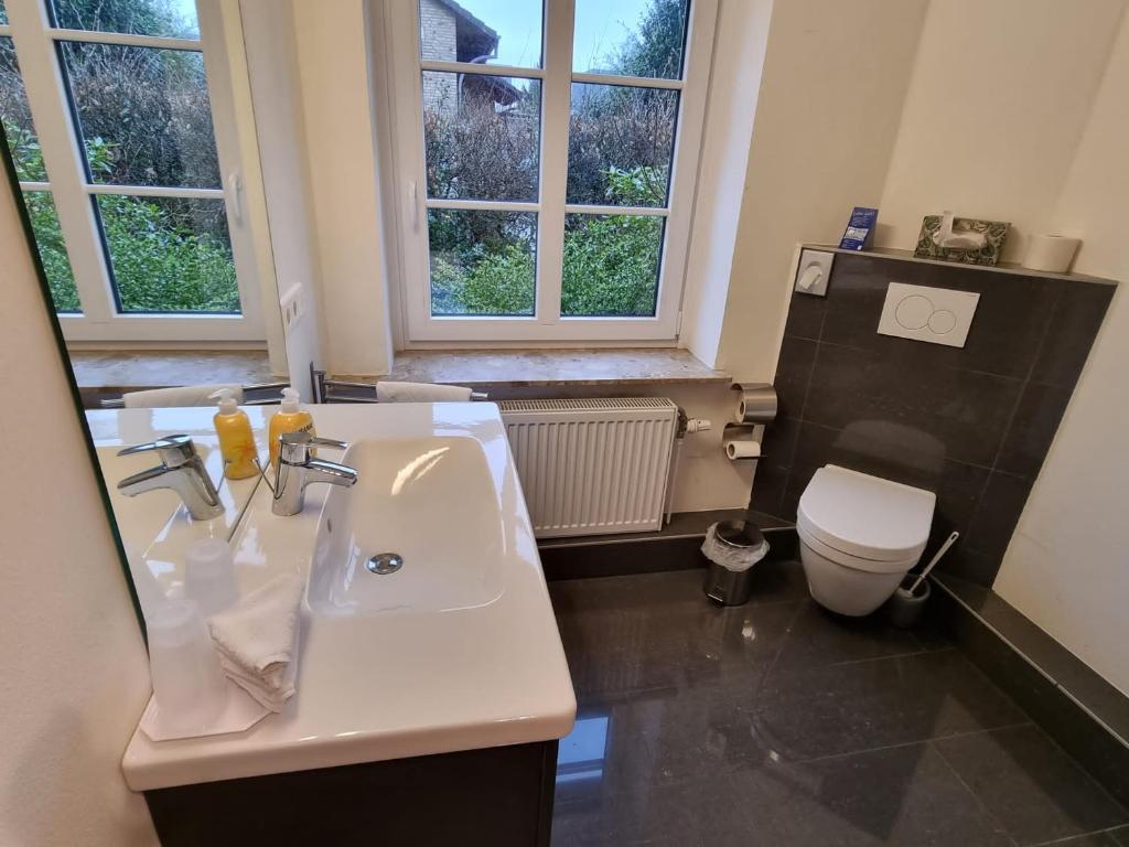 Koupelna v ubytování Hotel Osterkrug