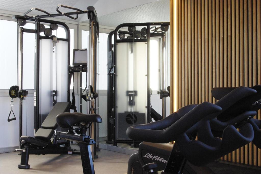 Posilňovňa alebo fitness centrum v ubytovaní 08028 Apartments
