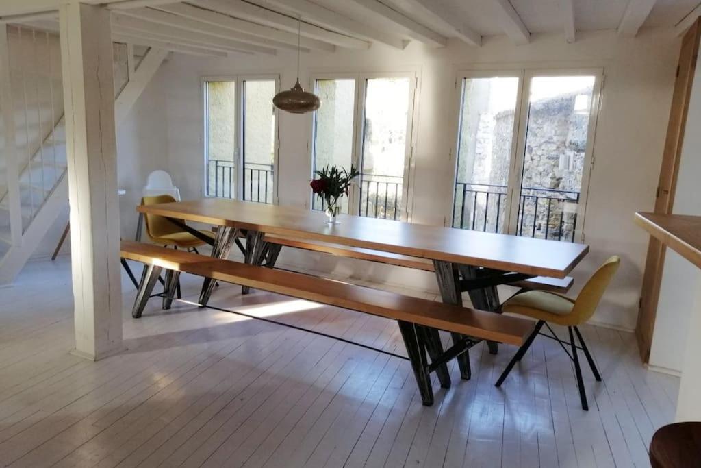 Balkón alebo terasa v ubytovaní grand gîte de charme en Cévennes
