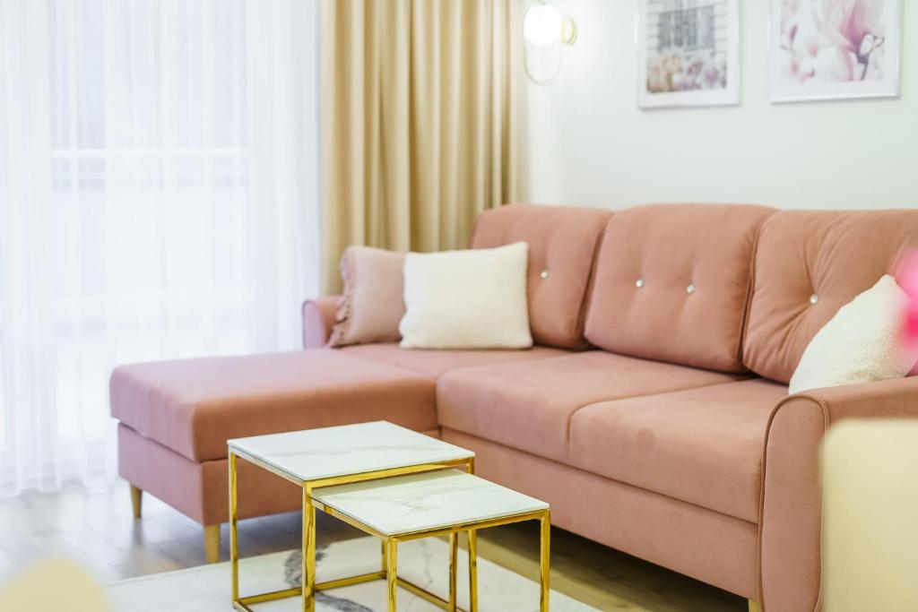 Posezení v ubytování Aquabaltic Apartments Aquarius II
