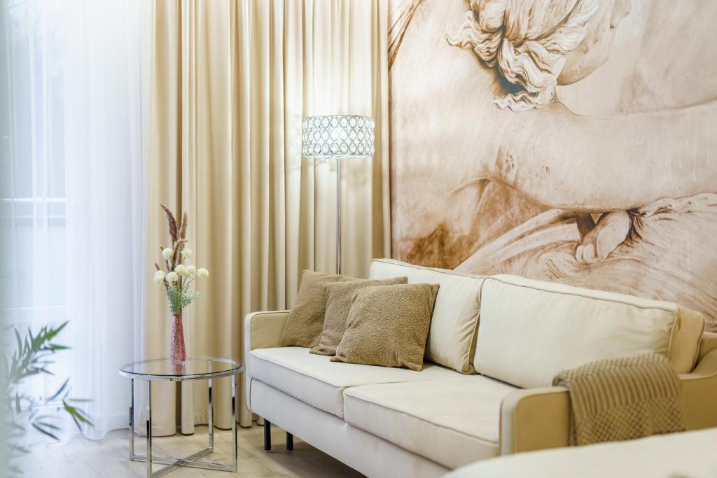Posezení v ubytování Aquabaltic Apartments Aquarius II