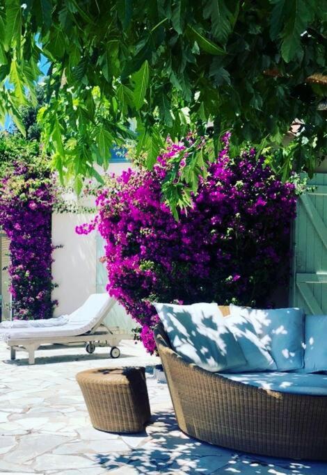 Vonkajšia záhrada v ubytovaní Villa Ty Bonheurs Les Issambres vue mer magnifique