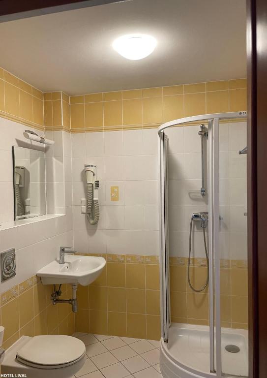 Kúpeľňa v ubytovaní Hotel Lival