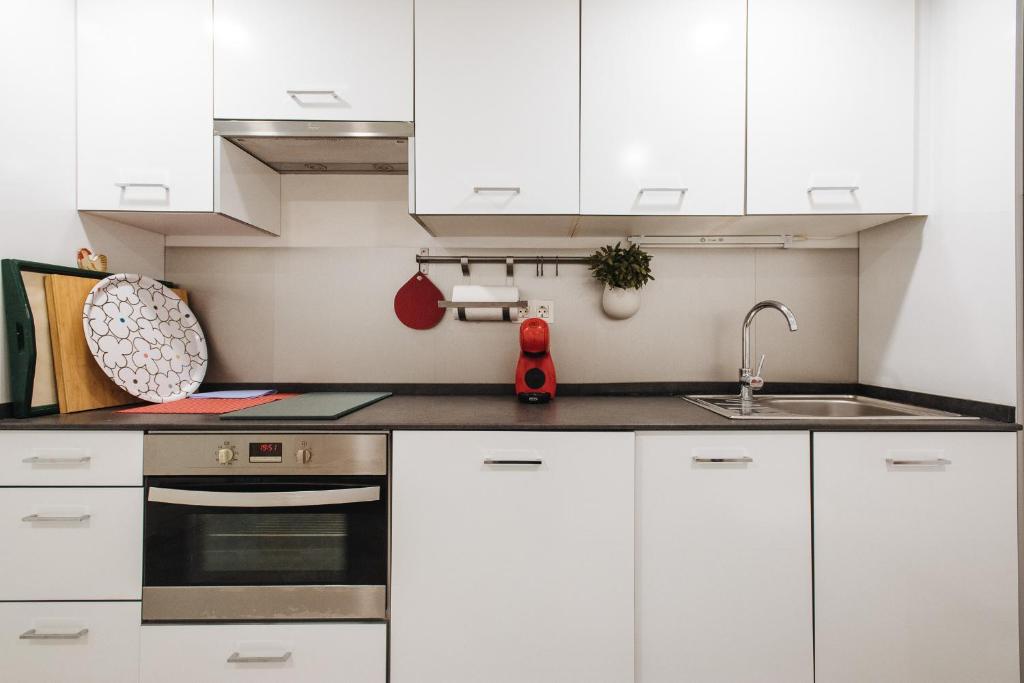 Kuchnia lub aneks kuchenny w obiekcie Apartamento cerca de la catedral