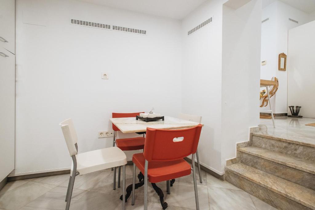 Część wypoczynkowa w obiekcie Apartamento cerca de la catedral