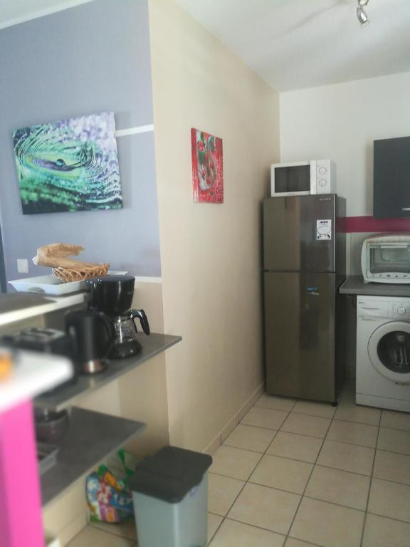 Kuchyň nebo kuchyňský kout v ubytování La bellevue