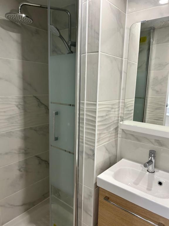Kúpeľňa v ubytovaní Chambre 14m2