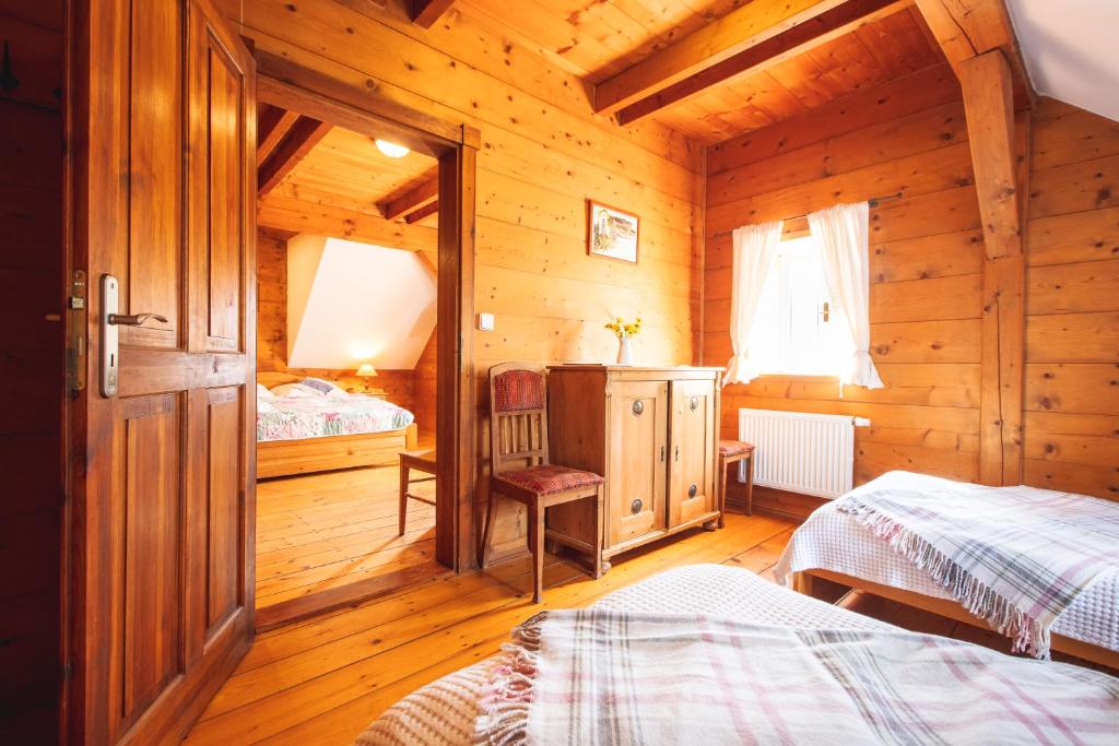 Postel nebo postele na pokoji v ubytování Penzion Na Stodolci