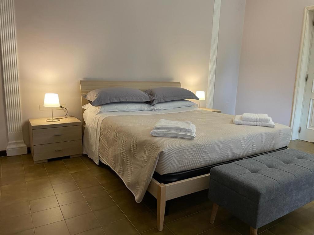 Postel nebo postele na pokoji v ubytování Relais LaValle
