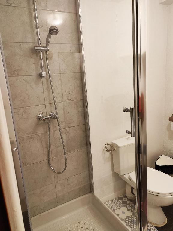 Koupelna v ubytování Hôtel le Calypso