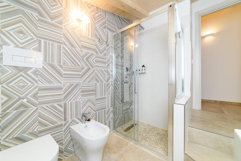 Koupelna v ubytování L'Antico Portone B&B