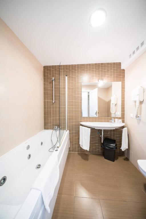 Koupelna v ubytování Hotel La Colina