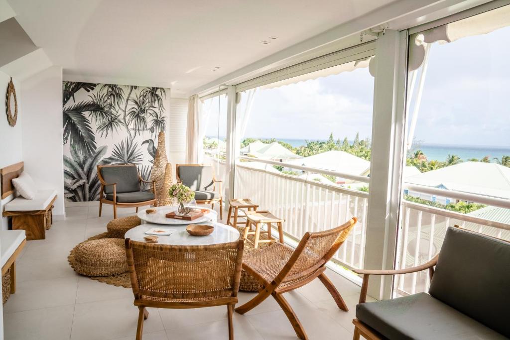Posezení v ubytování Appartement Toucan - Grand standing pleine vue mer