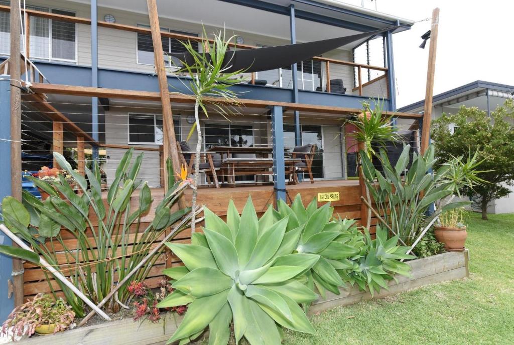 a house with a bunch of plants in front of it at Aqua Vincentia - Belle Escapes Jervis Bay in Vincentia
