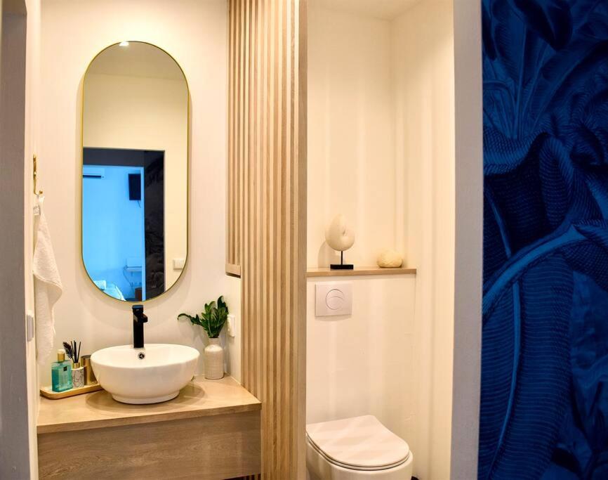 Koupelna v ubytování CASA FERDI 2, Logement entier avec piscine privée