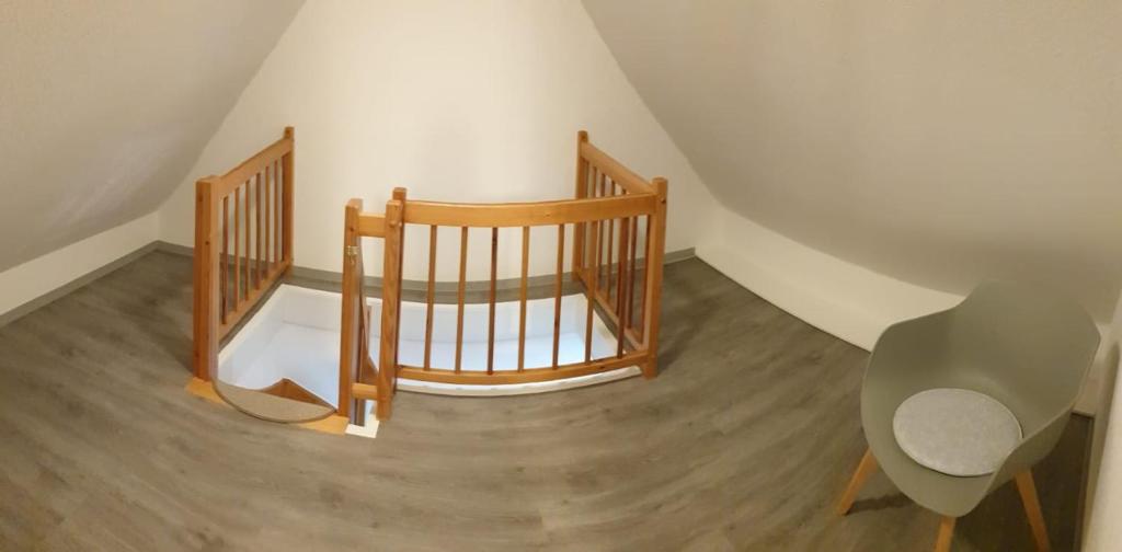 Postel nebo postele na pokoji v ubytování Ferienwohnung 24 Oben Rechts 4 Zimmer