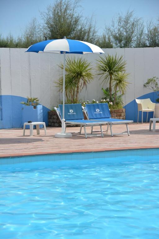 Bazén v ubytování Hotel Bellevue Beach - sul mare nebo v jeho okolí