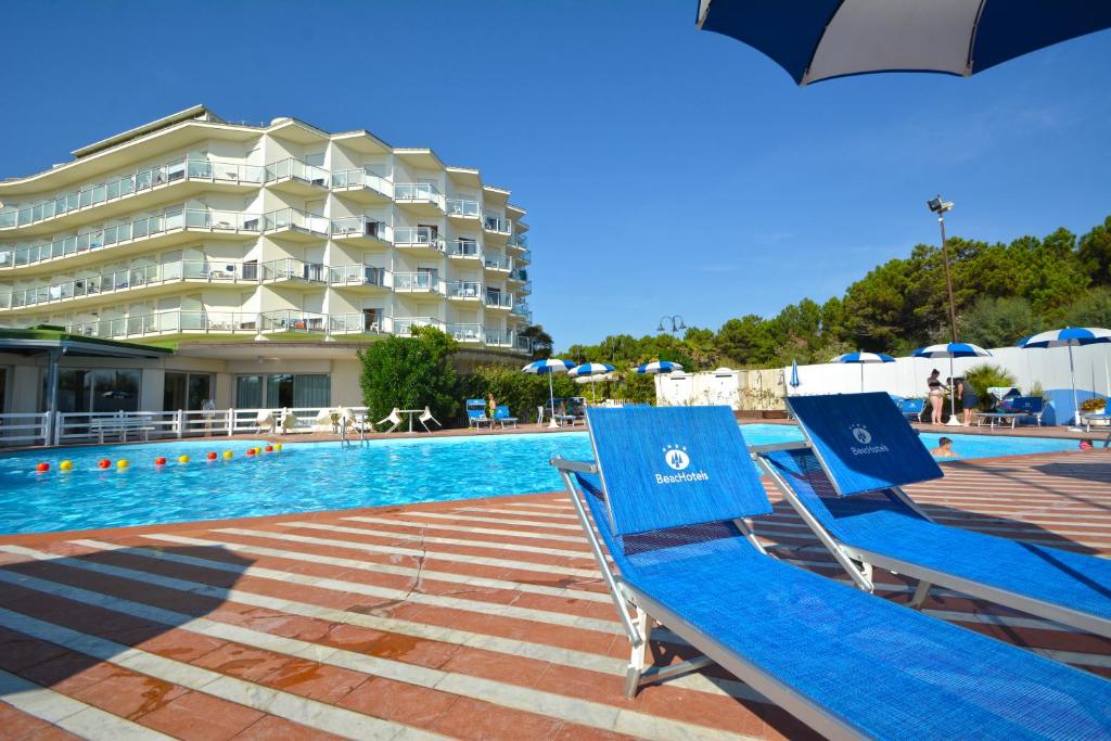 Bazén v ubytování Hotel Bellevue Beach - sul mare nebo v jeho okolí