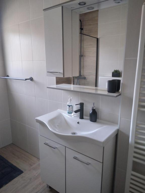 Koupelna v ubytování Apartment Gabi