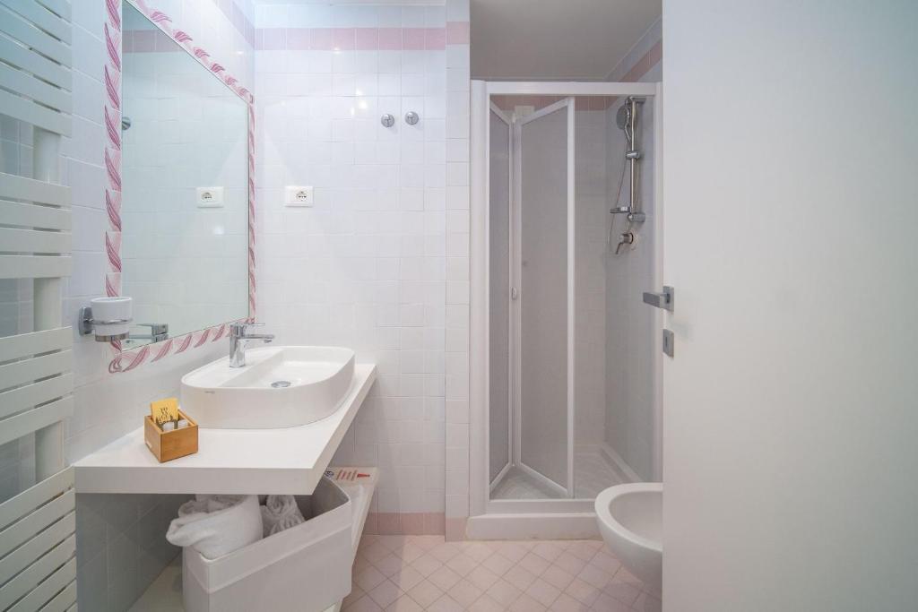 Koupelna v ubytování Mia Hotel Numana