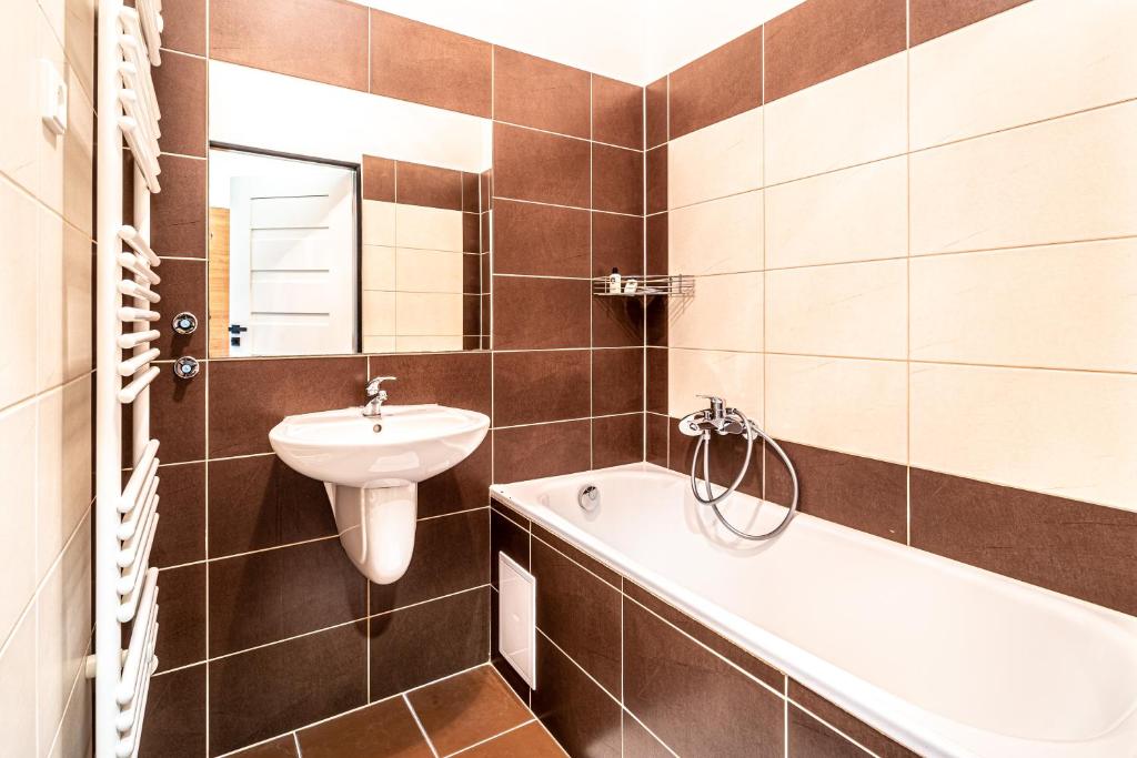 Koupelna v ubytování Hotel Fontána