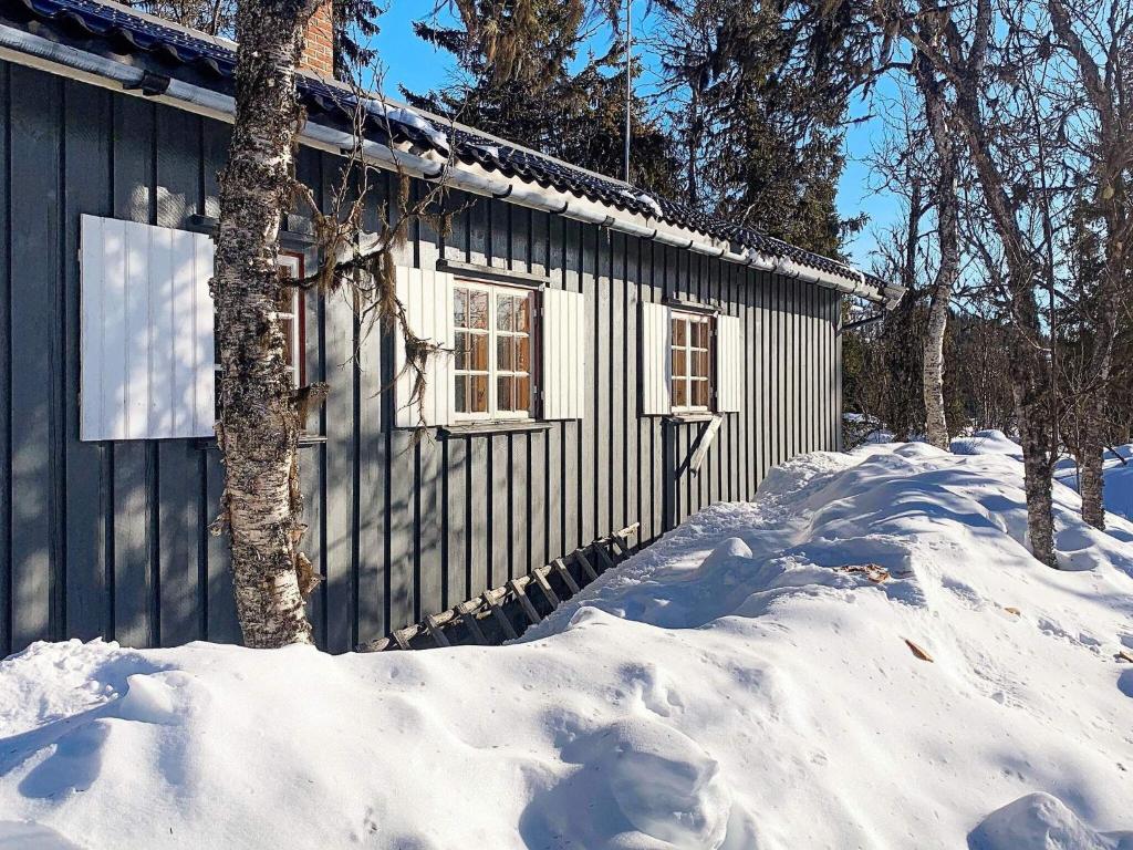 un edificio con la neve davanti di Holiday home Aurdal ad Aurdal