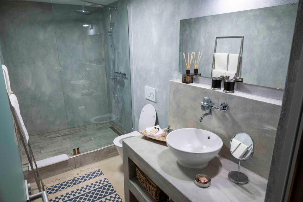 Koupelna v ubytování No1 Art B&B
