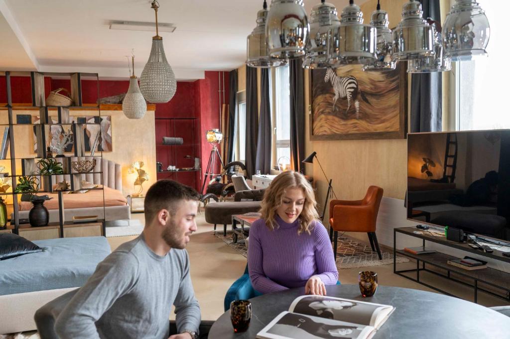 Posezení v ubytování No1 Art B&B