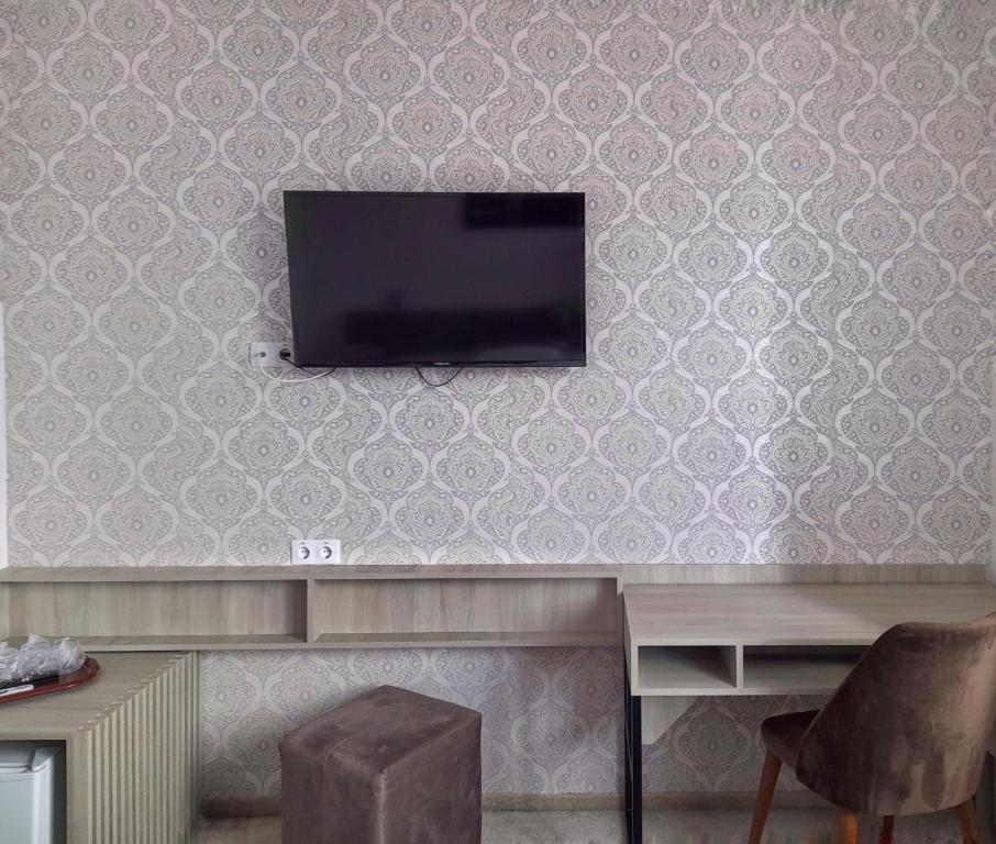 TV a/nebo společenská místnost v ubytování Hotel Alexis
